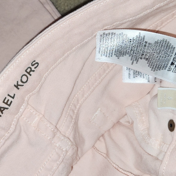 VINTAGE MICHAEL KORS Size 8 Colored JEANS GREAT COLOR! PEACHY PINKISH.. - Picture 2 of 16